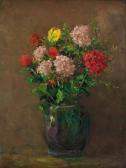 ALBRECHT Karl Stilleben Mit Blumen In Vase ALBRECHT Karl Stilleben Mit Blumen In Vase