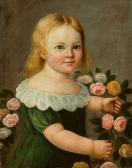 ALBRECHT Ph. Portrait Der Emma Roßel Im Alter Von Zwei Jahren ALBRECHT Ph. Portrait Der Emma Roßel Im Alter Von Zwei Jahren