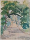 ALBRECTSEN Svend Composition With Trees ALBRECTSEN Svend Composition With Trees