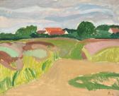 ALBRECTSEN Svend Summer Landscape With Fields ALBRECTSEN Svend Summer Landscape With Fields