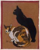 ALEXANDRE STEINLEN Théophile Deux Chats ALEXANDRE STEINLEN Théophile Deux Chats