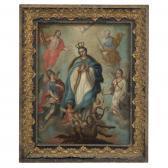 ALFARO SALVADOR Virgen Inmaculada Con La Trinidad Y Los Arcángeles Miguel Y Gabriel ALFARO SALVADOR Virgen Inmaculada Con La Trinidad Y Los Arcángeles Miguel Y Gabriel