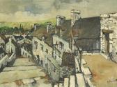 ALIOTTI Claude French Village Scene ALIOTTI Claude French Village Scene