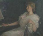 ALISON David Portrait Of A Lady,three-quarter Length, Seated At A Piano, Thought To Be Catherinefountain, Daughter Of Lady Sutherland ALISON David Portrait Of A Lady,three-quarter Length, Seated At A Piano, Thought To Be Catherinefountain, Daughter Of Lady Sutherland