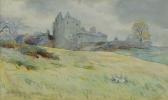 ALISON James P View Of Castle With Lambs In Foreground ALISON James P View Of Castle With Lambs In Foreground