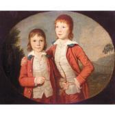 ALLAN David Portrait Of Two Boys ALLAN David Portrait Of Two Boys