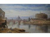 ALLEN John Whitacre Castle And Bridge Of St Angelo, Rome ALLEN John Whitacre Castle And Bridge Of St Angelo, Rome