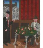 ALLIN John Folk Outsider Art Pub Scene ALLIN John Folk Outsider Art Pub Scene