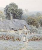 ALLINGHAM Helen Rural Cottage Scene With ALLINGHAM Helen Rural Cottage Scene With