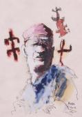 ALONZI Robert Homme En Buste. ALONZI Robert Homme En Buste.