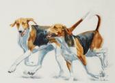 ALSAC Stephane Deux Chiens De Chasse Courant ALSAC Stephane Deux Chiens De Chasse Courant