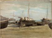ALTAMURA Ioannis, Jean Boats At The Seashore ALTAMURA Ioannis, Jean Boats At The Seashore