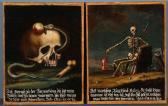 ALVAREZ ALGECIRAS German A Pair Of Memento Mori Paintings, German 18th Century ALVAREZ ALGECIRAS German A Pair Of Memento Mori Paintings, German 18th Century