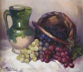 AMADO MARIA FERNANDA Natureza Morta - Cesto Com Uvas E Jarro AMADO MARIA FERNANDA Natureza Morta - Cesto Com Uvas E Jarro