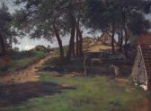 AMBERG Wilhelm A. Lebrecht Landschaft Bei Mistroy An Der Ostsee Mit Figurenstaffage AMBERG Wilhelm A. Lebrecht Landschaft Bei Mistroy An Der Ostsee Mit Figurenstaffage