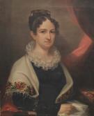 AMES Ezra Portrait Of Mary Ann Halsey Demotte AMES Ezra Portrait Of Mary Ann Halsey Demotte