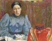AMIET Cuno Bildnis Emilie Amiet-baer AMIET Cuno Bildnis Emilie Amiet-baer