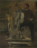 AMIET Cuno Hugo Siegwart Im Atelier AMIET Cuno Hugo Siegwart Im Atelier