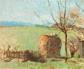AMIET Cuno Landschaft Mit Garten Im Frühling AMIET Cuno Landschaft Mit Garten Im Frühling