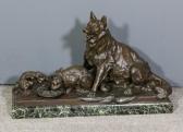 AMORGASTI Antonio "friendship" -
Alsatian Allowing A Cat And Kitten To Drink From A Bowl AMORGASTI Antonio "friendship" -
Alsatian Allowing A Cat And Kitten To Drink From A Bowl