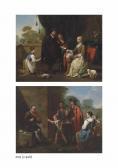 AMOROSI Antonio Mercurio A Man Paying A Seamstress For Her Service AMOROSI Antonio Mercurio A Man Paying A Seamstress For Her Service