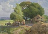 AMORSOLO Fernando Cueto Village Procession AMORSOLO Fernando Cueto Village Procession