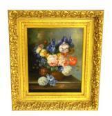AMROSZO P Still Life Of Flowers, Includes Hydrangea, Peonies, Tulips, Iris, Roses, Morning Glories, Etc. To Create A Very Colorful Arrangement AMROSZO P Still Life Of Flowers, Includes Hydrangea, Peonies, Tulips, Iris, Roses, Morning Glories, Etc. To Create A Very Colorful Arrangement