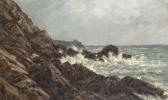 ANASTASI Auguste Paul Charles Rochers Sur Un Littoral Breton, Probablement Près De Pont-aven ANASTASI Auguste Paul Charles Rochers Sur Un Littoral Breton, Probablement Près De Pont-aven