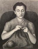 ANCHEL Harold Woman Knitting ANCHEL Harold Woman Knitting