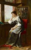 ANDERS Ernst Junge Dame Am Fenster ANDERS Ernst Junge Dame Am Fenster