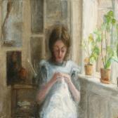 ANDERSEN Erna Interior With A Young Girl ANDERSEN Erna Interior With A Young Girl