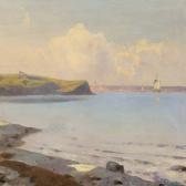 ANDERSEN Julius Coastel Scenery, In The Background The City Of Aarhus ANDERSEN Julius Coastel Scenery, In The Background The City Of Aarhus