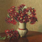 ANDERSEN Wilhelm A Bouquet Of Red Flowers ANDERSEN Wilhelm A Bouquet Of Red Flowers