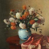 ANDERSEN Wilhelm Still Life With Georgina In A Chinese Porcelain Vase ANDERSEN Wilhelm Still Life With Georgina In A Chinese Porcelain Vase