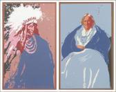 ANDERSON Alan Roy Native American Woman And Chief ANDERSON Alan Roy Native American Woman And Chief
