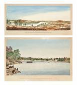 ANDERSON Andrew Arthur Panoramic View Of Paniel And Klip Drift Diamond Fields On The Vaal River, South Africa ANDERSON Andrew Arthur Panoramic View Of Paniel And Klip Drift Diamond Fields On The Vaal River, South Africa