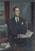 ANDERSON Douglas Portrait Of Lord Tweedsmuir, Reading In A Study ANDERSON Douglas Portrait Of Lord Tweedsmuir, Reading In A Study