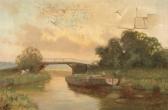ANDERSON John Farquharson Barge On Canal ANDERSON John Farquharson Barge On Canal