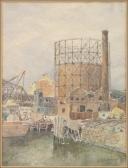 ANDERSON WILLIAM H. Industrial City Scene ANDERSON WILLIAM H. Industrial City Scene