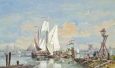 ANDREWS George Henry A Busy Day On The Scheldt ANDREWS George Henry A Busy Day On The Scheldt