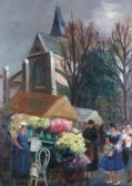 ANDREY-PREVOST Fernand Paris Le Marché De La Rue Mouffetard Et L'église Saint-médard ANDREY-PREVOST Fernand Paris Le Marché De La Rue Mouffetard Et L'église Saint-médard