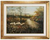 ANGELA O Decorative Painting With Sheep ANGELA O Decorative Painting With Sheep