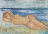 ANGELO Ferreri Nudo Sulla Spiaggia ANGELO Ferreri Nudo Sulla Spiaggia