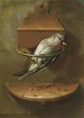 ANGERMEYER Johann Adalbert Still Life With Small Bird. ANGERMEYER Johann Adalbert Still Life With Small Bird.