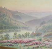 ANGLADE Gaston Mountain Valley At Sunset ANGLADE Gaston Mountain Valley At Sunset