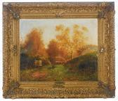 ANGLADE J M G Woodland Home In The Fall ANGLADE J M G Woodland Home In The Fall
