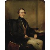 ANGLO AMERICAN SCHOOL (XIX) Portrait Of A Gentleman Seated At A Desk ANGLO AMERICAN SCHOOL (XIX) Portrait Of A Gentleman Seated At A Desk
