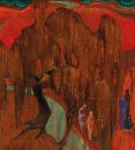 ANISFELD Boris Israelewitsch A Park Landscape With Figures ANISFELD Boris Israelewitsch A Park Landscape With Figures