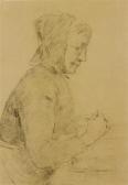 ANKER Albert Portrait Of A Old Peasant Woman ANKER Albert Portrait Of A Old Peasant Woman