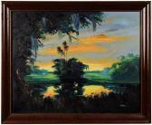 ANN CARROLL Mary Florida Highwaymen Landscape At Dawn ANN CARROLL Mary Florida Highwaymen Landscape At Dawn